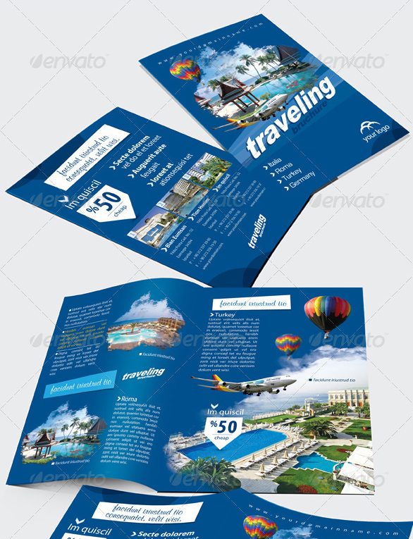 上海畫(huà)冊(cè)設(shè)計(jì)公司分享40+最佳旅游宣傳手冊(cè)設(shè)計(jì)模板-時(shí)尚深藍(lán)色旅游小冊(cè)子模板
