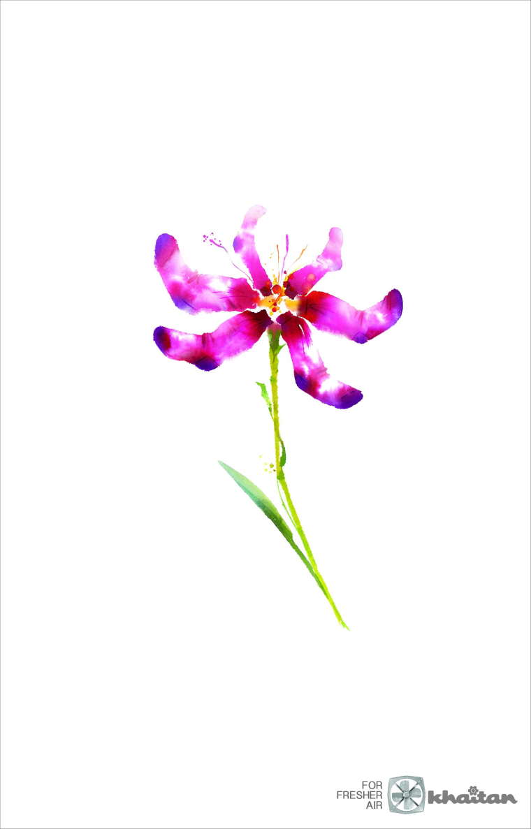 印度Khaitan排氣扇平面創(chuàng)意廣告“水墨花”襪子篇-上海品牌設(shè)計公司 印度Khaitan排氣扇平面創(chuàng)意廣告“水墨花”襪子篇-上海品牌設(shè)計公司