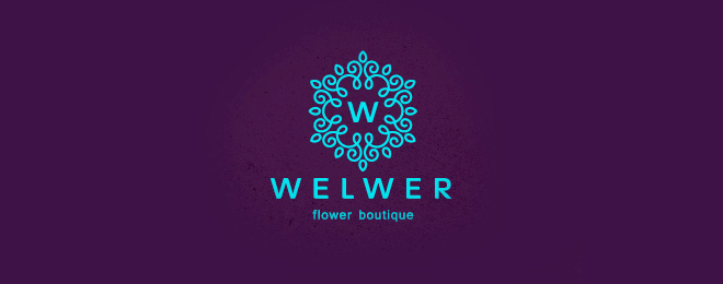 創(chuàng)意花朵標(biāo)志設(shè)計欣賞 flower logo design-上海logo設(shè)計公司