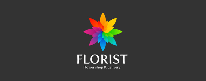 創(chuàng)意花朵標(biāo)志設(shè)計欣賞 flower logo design-上海logo設(shè)計公司