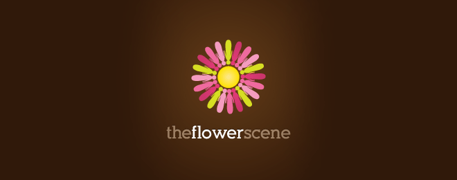 創(chuàng)意花朵標(biāo)志設(shè)計欣賞 flower logo design-上海logo設(shè)計公司