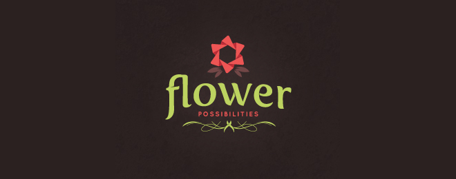 創(chuàng)意花朵標(biāo)志設(shè)計欣賞 flower logo design-上海logo設(shè)計公司