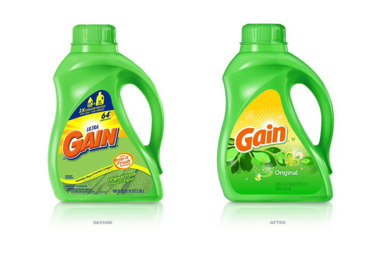Gain洗衣液標(biāo)志更新設(shè)計(jì)與包裝設(shè)計(jì)-上海標(biāo)志設(shè)計(jì)包裝設(shè)計(jì)公司