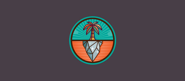 棕櫚樹對比拼接logo-上海logo設計公司-上海品牌設計公司 棕櫚樹對比拼接logo-上海logo設計公司-上海品牌設計公司