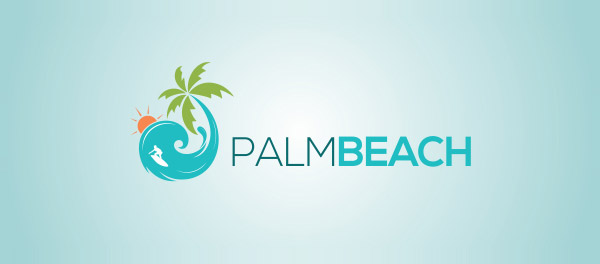 棕櫚灘棕櫚樹旅游logo-上海logo設計公司-上海品牌設計公司 棕櫚灘棕櫚樹旅游logo-上海logo設計公司-上海品牌設計公司