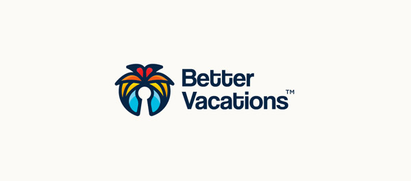 Better Vacations 完美的假期度假棕櫚樹logo-上海logo設計公司-上海品牌設計公司 Better Vacations 完美的假期度假棕櫚樹logo-上海logo設計公司-上海品牌設計公司