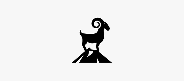山頂上的山羊標(biāo)志設(shè)計(jì)-上海標(biāo)志設(shè)計(jì)公司