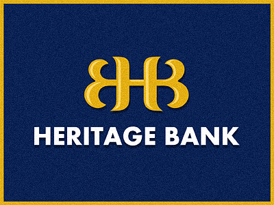 Mike Erickson為Heritage銀行創(chuàng)作的銀行Logo標(biāo)志-上海標(biāo)志設(shè)計(jì)公司