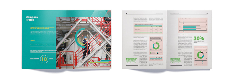 NIS企業(yè)年度報告畫冊設計-完美的信息圖表設計與配色設計-上海畫冊設計公司