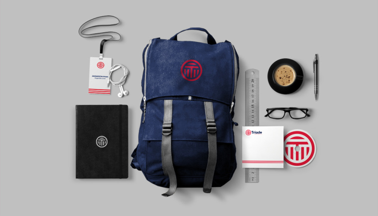 Tríade 工業(yè)品檢測企業(yè)logo設計品牌VI形象設計-上海品牌設計公司