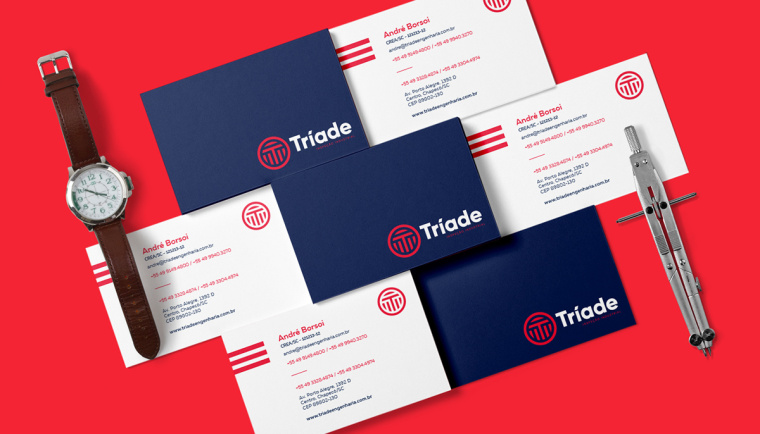 Tríade 工業(yè)品檢測企業(yè)logo設計品牌VI形象設計-上海品牌設計公司