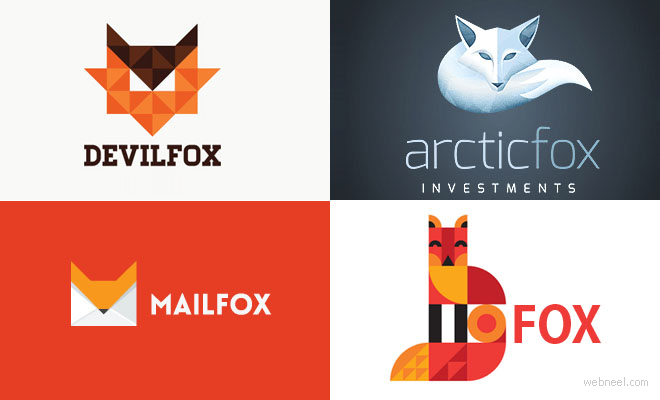 動物logo設計：40+創(chuàng)意狐貍logo設計-Fox Logo design-上海logo設計公司