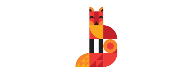 40+創(chuàng)意狐貍logo設計-Fox Logo design-上海logo設計公司