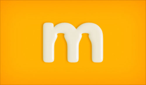 字母“M”創(chuàng)意Logo設(shè)計(jì)：牛奶標(biāo)志-上海Logo設(shè)計(jì)公司，上海品牌策劃公司