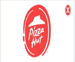 Pizza Hut必勝客披薩logo，去除了黃色