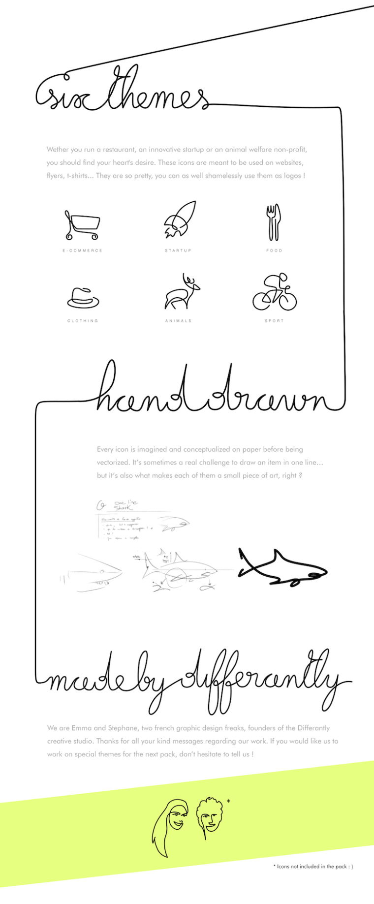 上海創(chuàng)意設(shè)計(jì)公司分享30個(gè)由單線線條繪制設(shè)計(jì)的圖標(biāo)