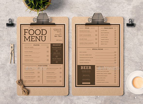 30個現(xiàn)代復(fù)古風格餐廳餐飲菜單設(shè)計模版欣賞-上海餐飲品牌設(shè)計公司