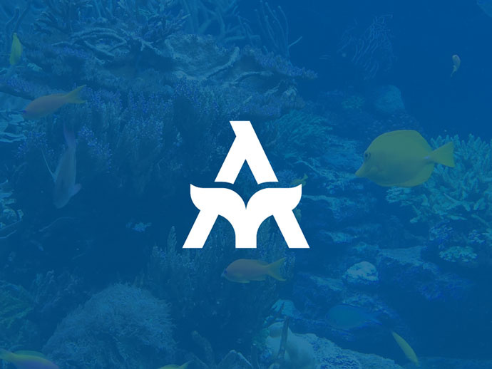 上海logo設(shè)計公司分享:2017年40個令人驚奇的Logo設(shè)計圖片欣賞-字母A+魚尾巴的創(chuàng)意水族館logo 上海logo設(shè)計公司分享:2017年40個令人驚奇的Logo設(shè)計圖片欣賞-字母A+魚尾巴的創(chuàng)意水族館logo