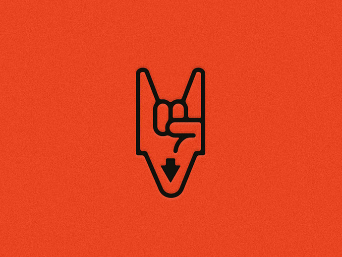 上海logo設計公司2016-2017年50個絕佳創(chuàng)意logo設計案例欣賞-手指數(shù)字logo