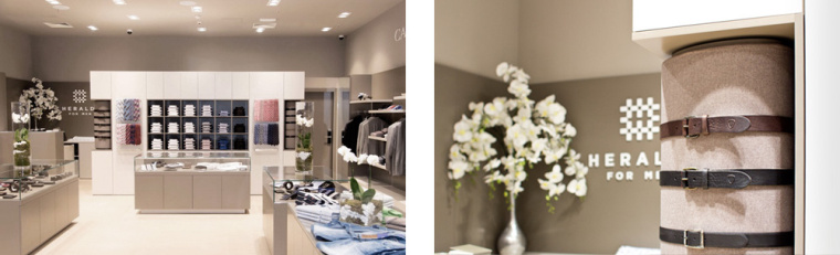 Heraldi 男士時(shí)裝店服飾logo設(shè)計(jì)品牌vi形象設(shè)計(jì)專賣店室內(nèi)設(shè)計(jì)