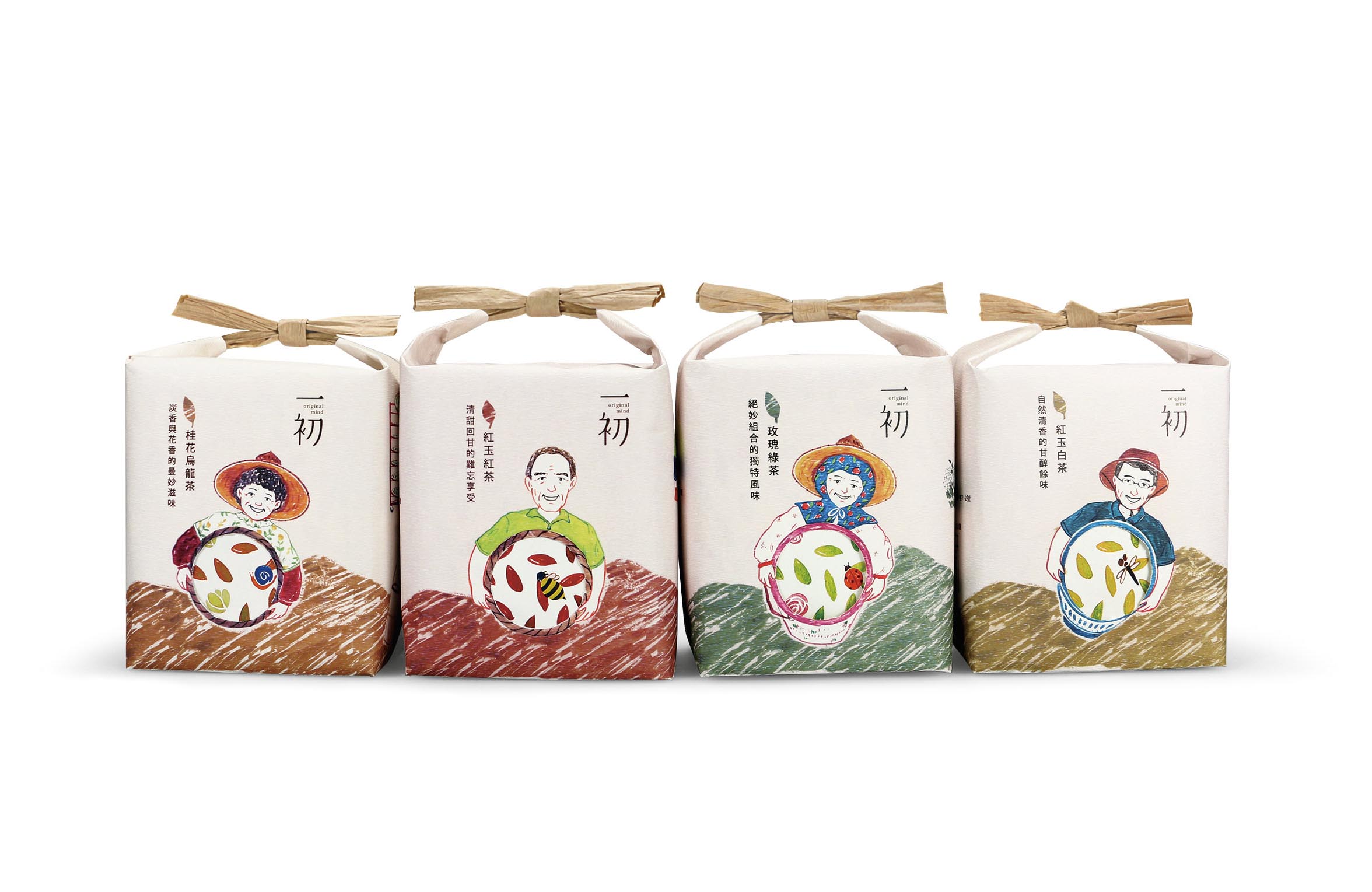 涂鴉插畫風格臺灣一初品牌有機茶葉包裝設計-上海包裝設計公司分享 涂鴉插畫風格臺灣一初品牌有機茶葉包裝設計-上海包裝設計公司分享