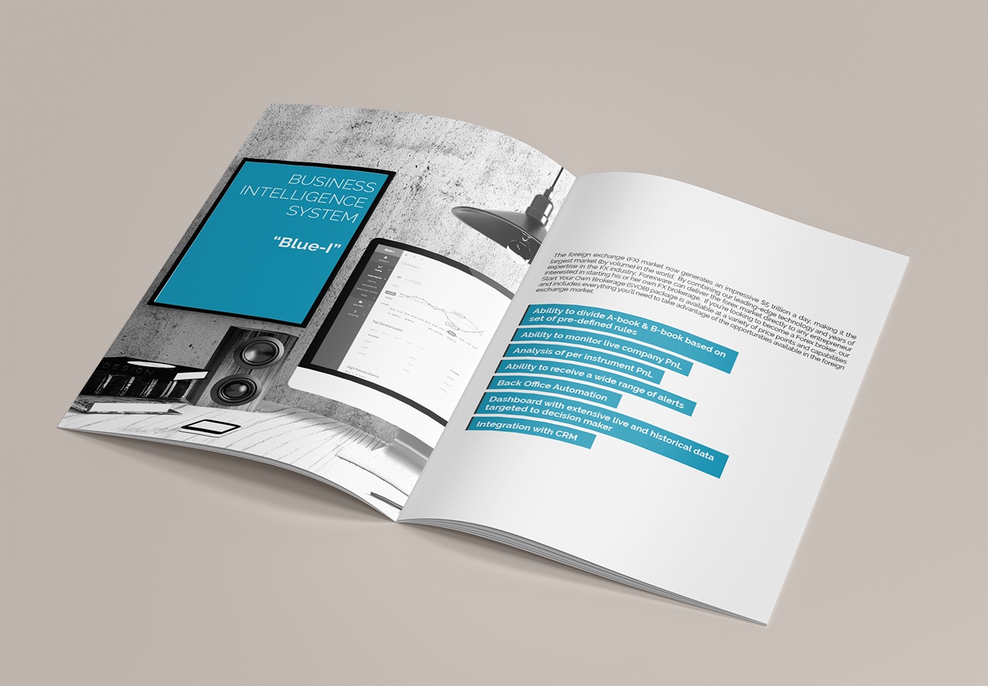 塞浦路斯自貿(mào)科技公司藍色簡約風格宣傳冊-上海宣傳畫冊設(shè)計公司