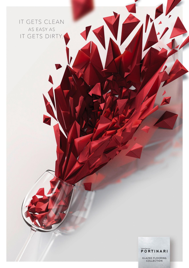 Portinari 瓷磚平面廣告創(chuàng)意設(shè)計污漬篇-上海建材平面廣告策劃設(shè)計公司 Portinari 瓷磚平面廣告創(chuàng)意設(shè)計污漬篇-上海建材平面廣告策劃設(shè)計公司