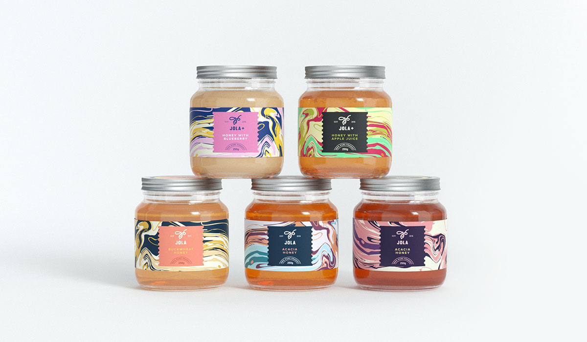 年輕蜂蜜品牌“JOLA”品牌形象設(shè)計(jì)--蜂蜜深加工產(chǎn)品包裝設(shè)計(jì)