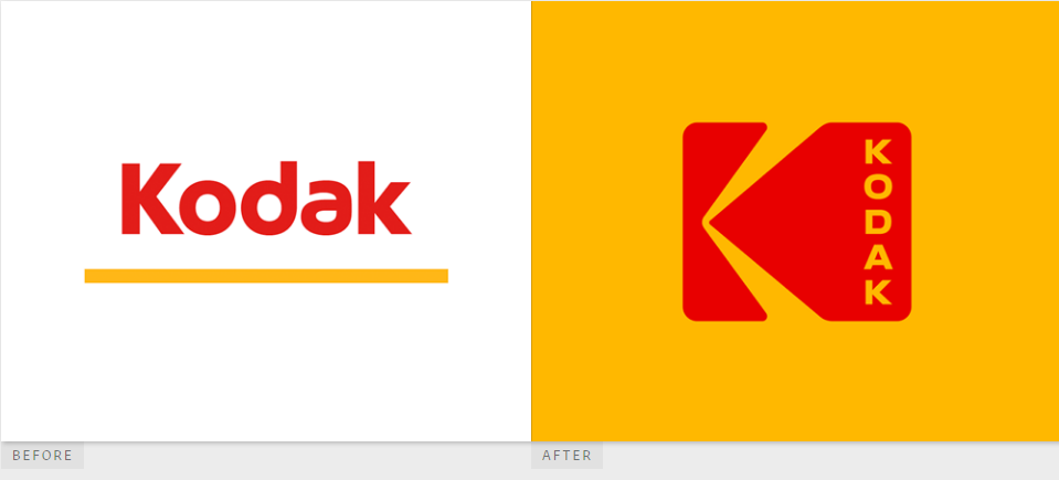 柯達(dá)（Kodak）重塑LOGO標(biāo)識形象設(shè)計