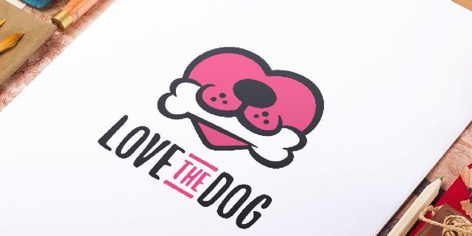 骨頭圖案寵物logo設(shè)計(jì)---上海logo設(shè)計(jì)公司