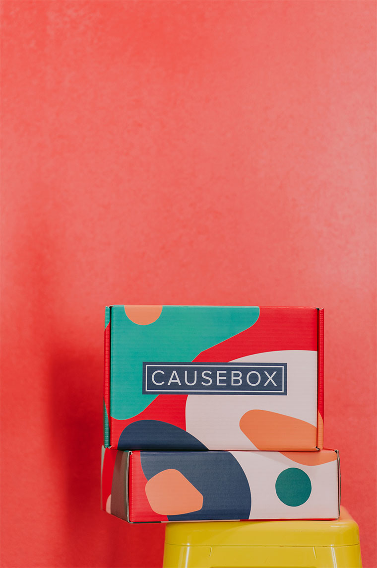 Causebox 秋季女性產(chǎn)品包裝設(shè)計(jì)幾何圖案風(fēng)