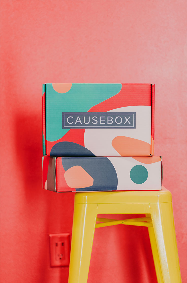 Causebox 秋季女性產(chǎn)品包裝設(shè)計(jì)幾何圖案風(fēng)