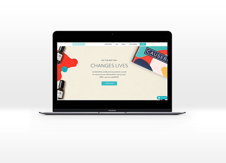 Causebox 秋季女性產(chǎn)品包裝設(shè)計(jì)幾何圖案風(fēng)