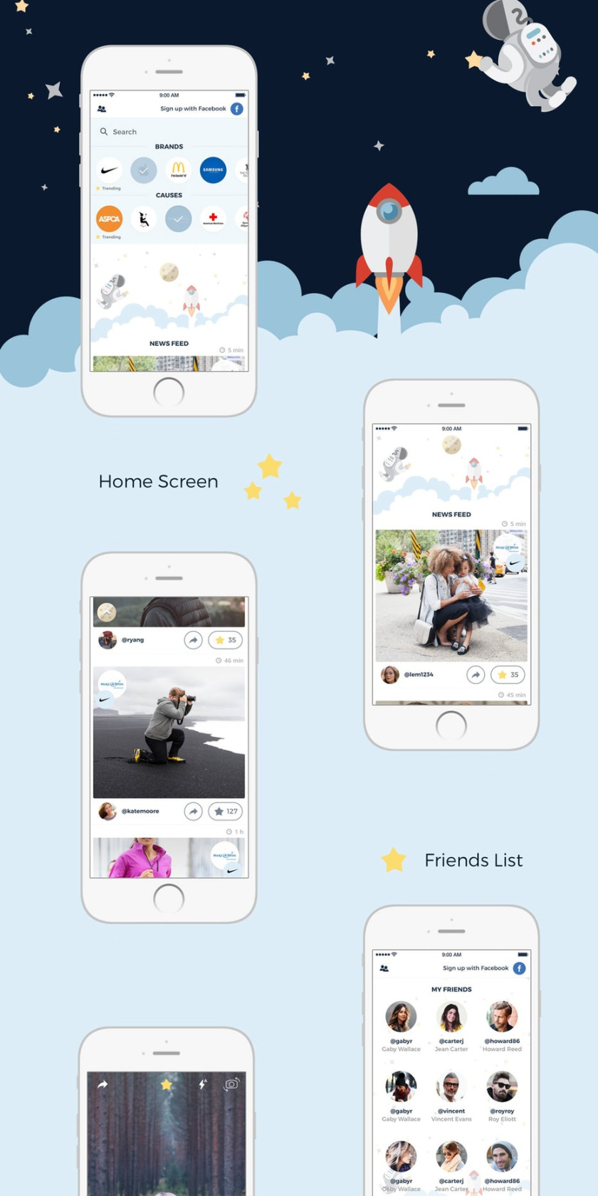 社交媒體軟件品牌的手機(jī)應(yīng)用程序APP設(shè)計