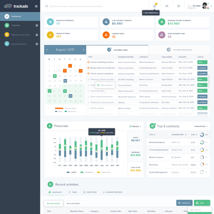 財務(wù)和業(yè)務(wù)管理軟件手機(jī)APP設(shè)計