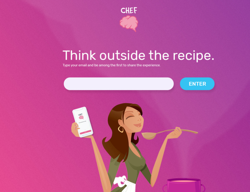 Chef Brain app的目標(biāo)網(wǎng)頁(yè)-網(wǎng)頁(yè)設(shè)計(jì)、網(wǎng)站開發(fā)、用戶界面和用戶體驗(yàn)