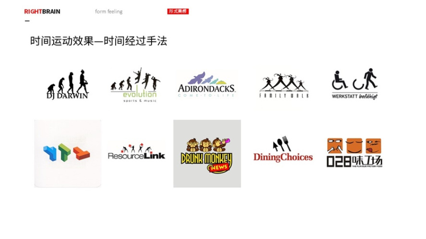 logo圖形的造型手法-時間運動-時間經(jīng)過手法