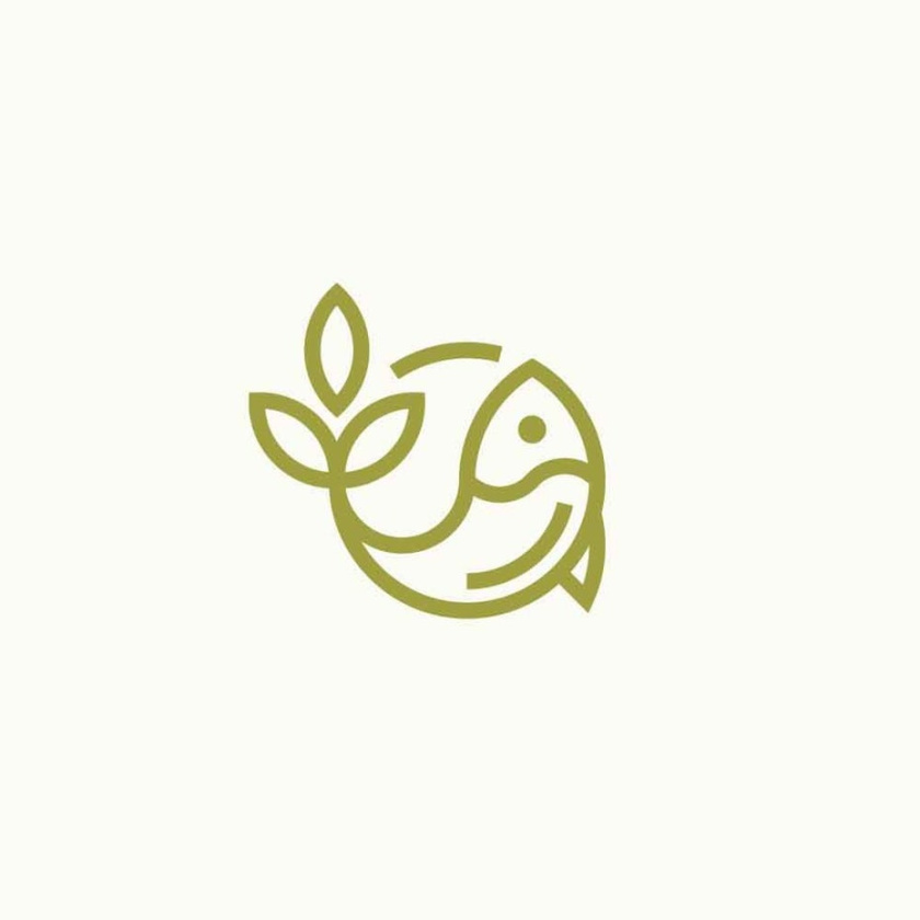 極簡主義標(biāo)志設(shè)計(jì)-Aquaponics / permaculture農(nóng)場標(biāo)志設(shè)計(jì)