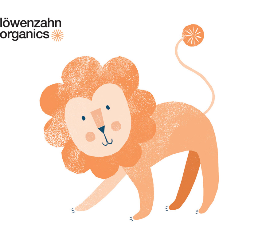 L?wenzahn有機(jī)嬰兒食品包裝設(shè)計(jì)”清新小獅子動物插畫“--上海包裝設(shè)計(jì)公司
