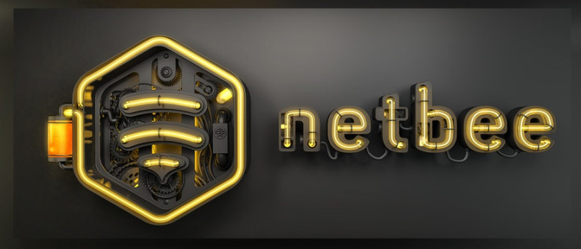 3D設(shè)計(jì)-netbee標(biāo)志設(shè)計(jì)