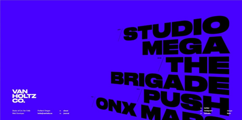 2019年的9個(gè)創(chuàng)意字體設(shè)計(jì)趨勢(shì)-超大字體-Van Holtz Co.網(wǎng)站設(shè)計(jì)