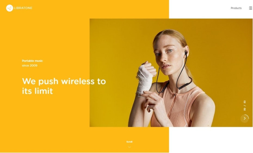 最小的無襯線字體-Libratone網(wǎng)頁設(shè)計(jì)，一個(gè)干凈但功能強(qiáng)大的網(wǎng)站的杰出范例
