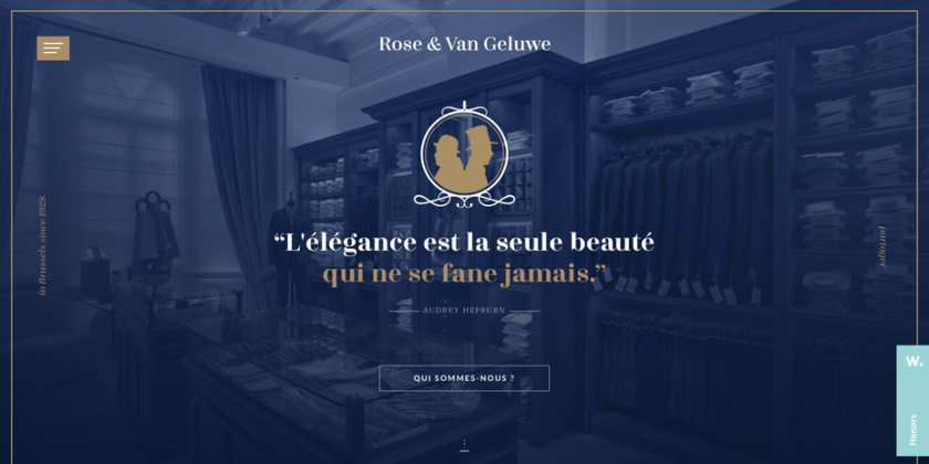 Rose＆Van Geluwe網(wǎng)頁設計