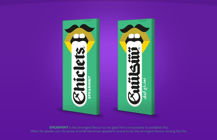 Chiclets 口香糖包裝設(shè)計“大嘴長舌頭篇”-上海包裝設(shè)計公司欣賞