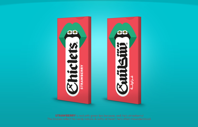 Chiclets 口香糖包裝設(shè)計“大嘴長舌頭篇”-上海包裝設(shè)計公司欣賞