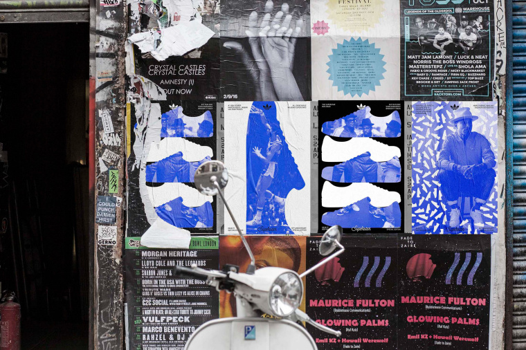 阿迪達斯超級巨星50周年紀念版紫色包裝設(shè)計、品牌設(shè)計與海報設(shè)計