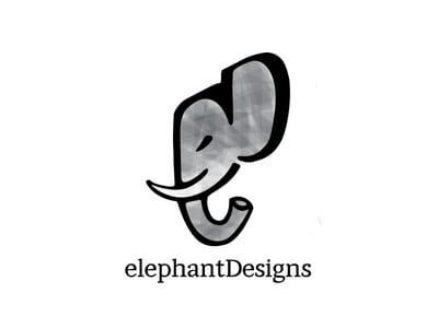 灰色象牙大象的頭logo設(shè)計-上海logo設(shè)計公司