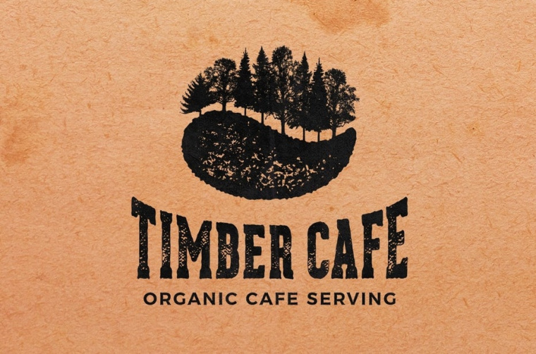 Timber Cafe的一個很酷的老式標(biāo)志logo Timber Cafe的一個很酷的老式標(biāo)志logo