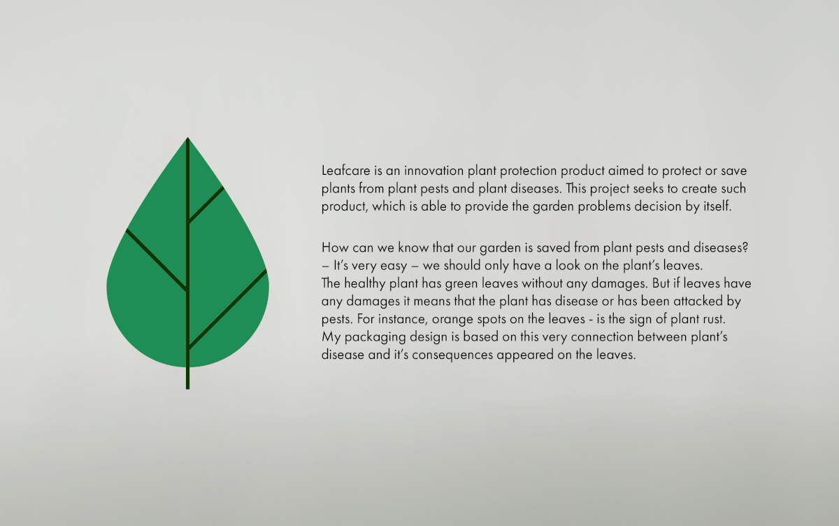 Leafcare 創(chuàng)新植物殺蟲劑及植物保護(hù)產(chǎn)品包裝設(shè)計“葉子篇”