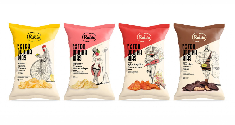 Rubio 薯片包裝設(shè)計(jì),創(chuàng)意鉛筆素描人物風(fēng)格系列 Rubio 薯片包裝設(shè)計(jì),創(chuàng)意鉛筆素描人物風(fēng)格系列